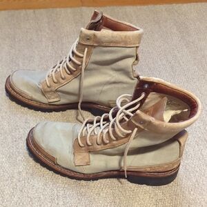Mens Timberland Boot Company Boots Canvas/Leather Size 11 Excellent Quality